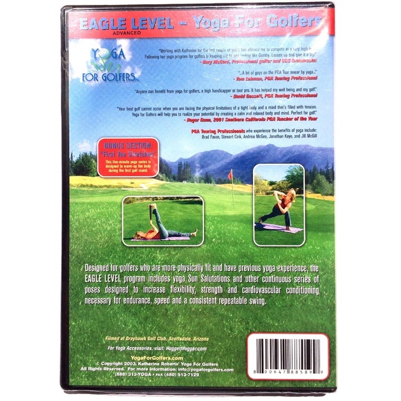 Yoga for Golfers - Eagle Level Advanced DVD 2007 800647885899 Katherine Roberts - Picture 2 of 2